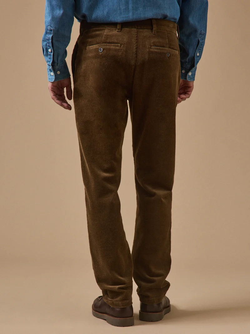 Herren-Chinohose « regular » aus Velours