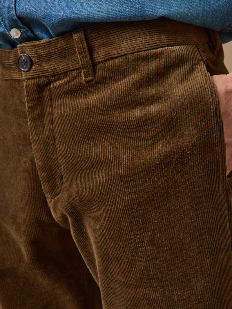 Herren-Chinohose « regular » aus Velours