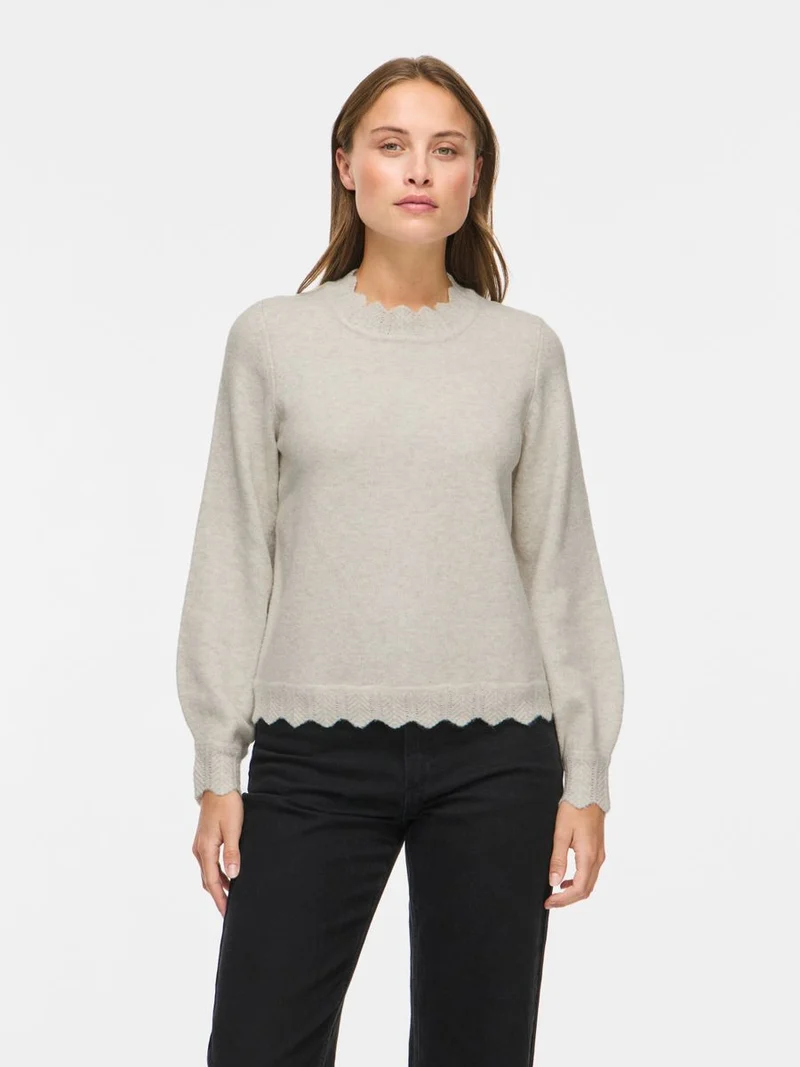 VINIKOLINA O-NECK L/S KNIT TOP - NO