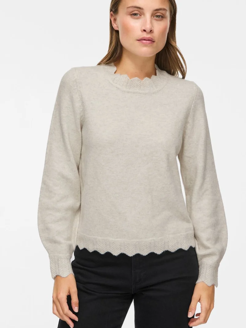 VINIKOLINA O-NECK L/S KNIT TOP - NO