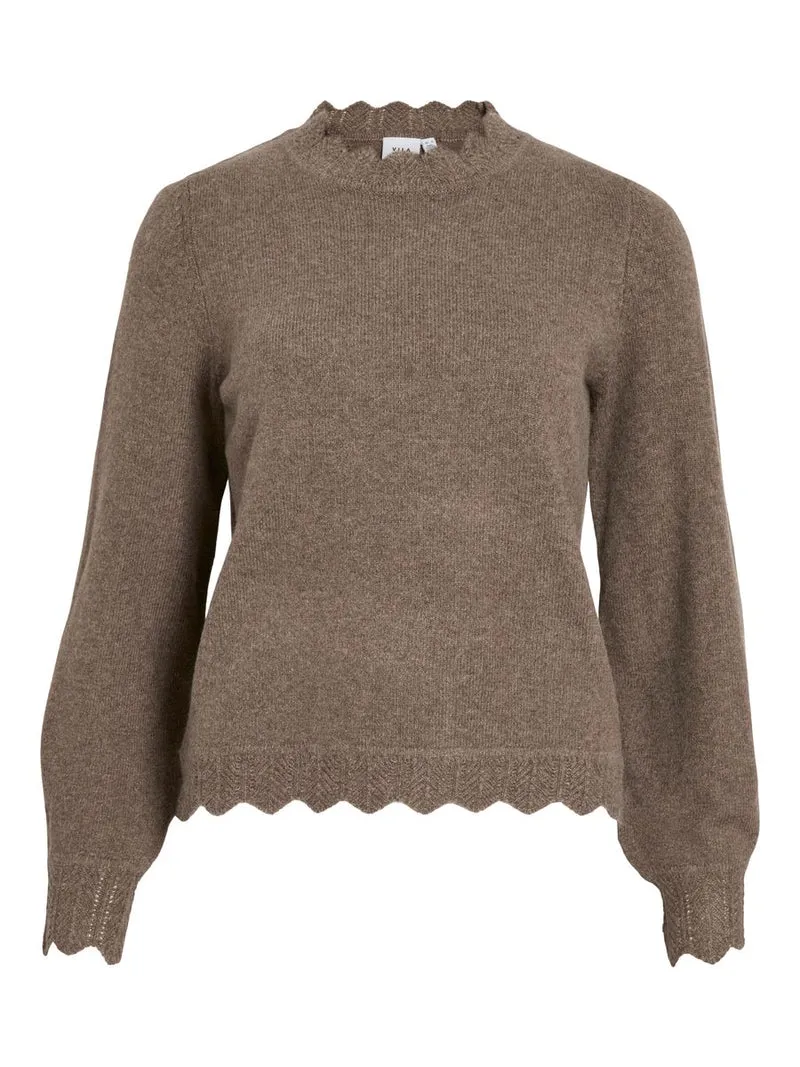VINIKOLINA O-NECK L/S KNIT TOP - NO