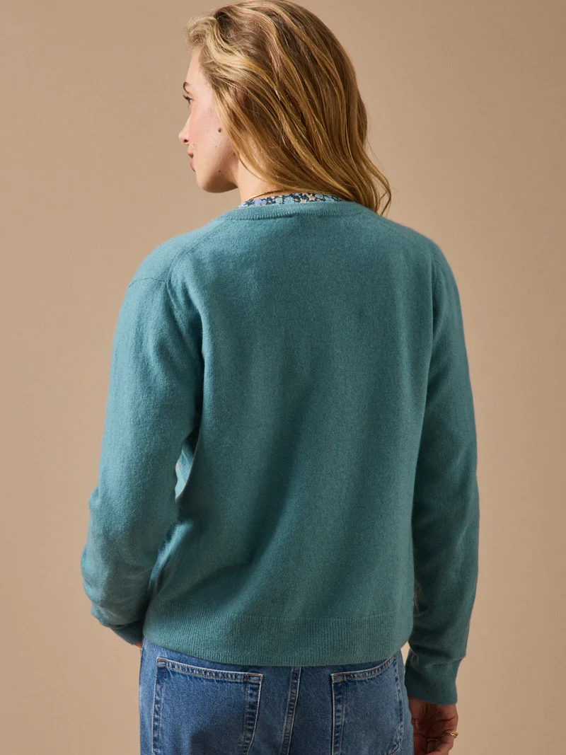 Geknöpfter Damen-Cardigan - Cashmere-Kollektion