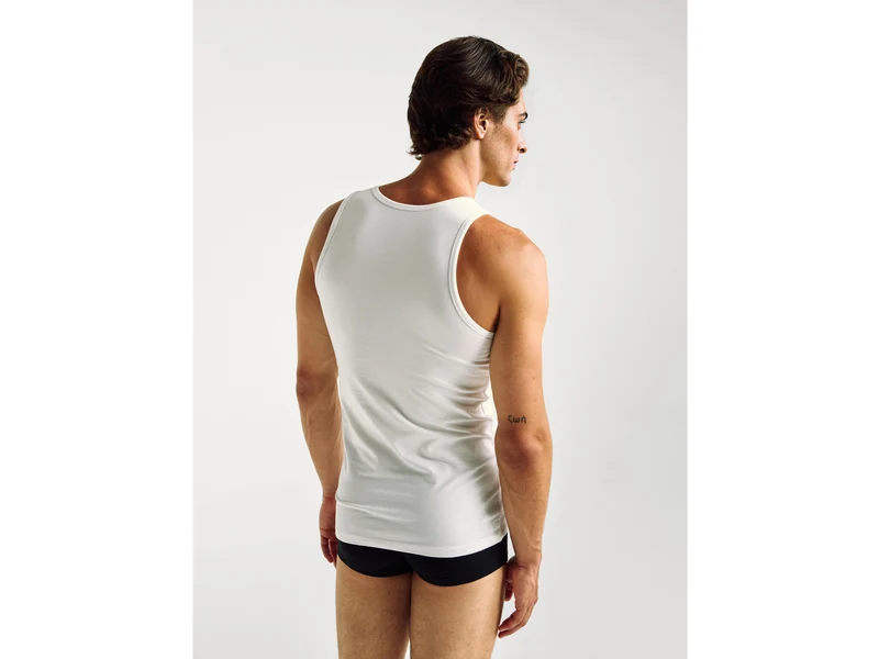 Tanktop aus elastischer Baumwolle
