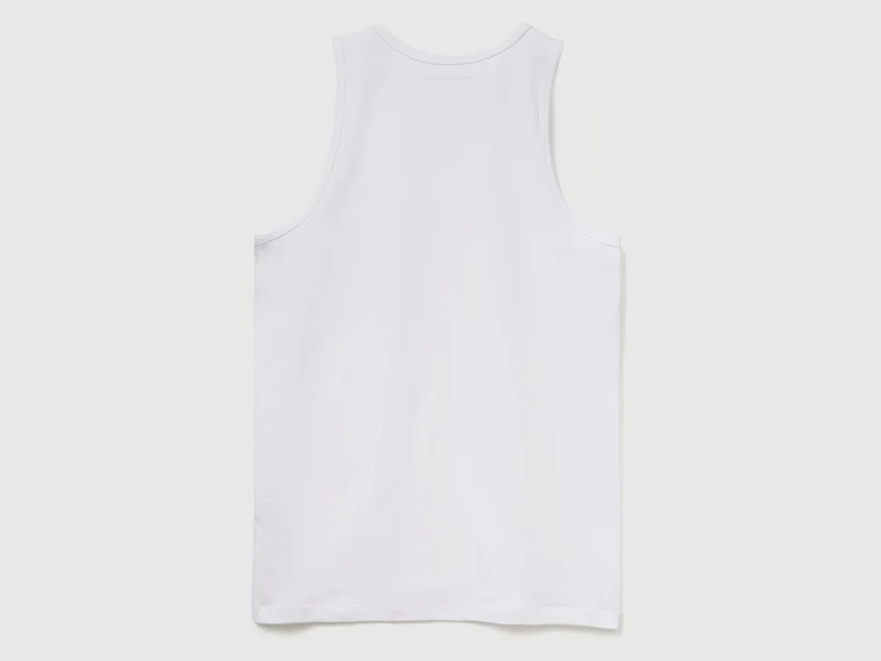 Tanktop aus elastischer Baumwolle