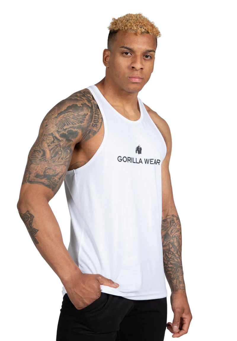 Carter Stretch Tank Top - White