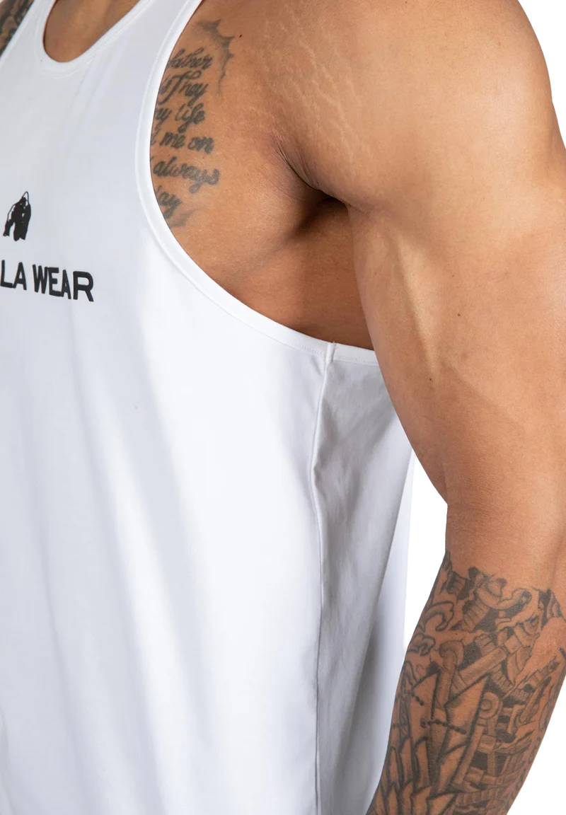 Carter Stretch Tank Top - White