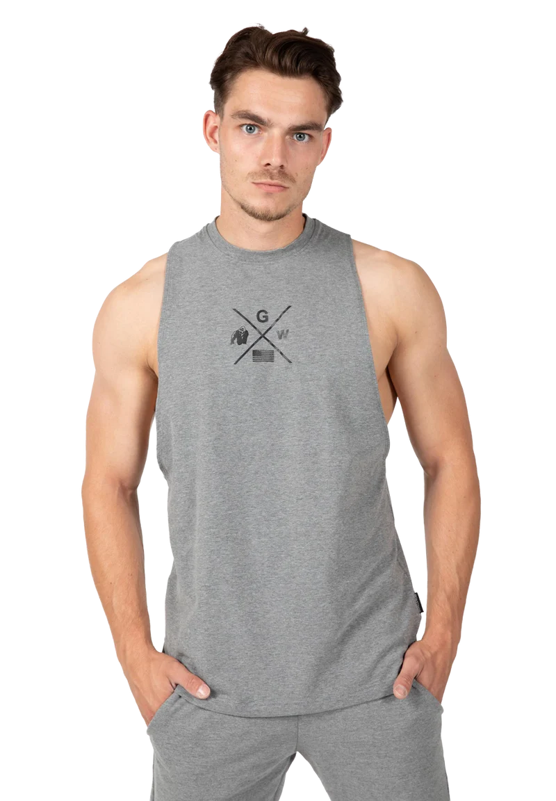 Cisco Drop Armhole Tank Top - Gray/Black