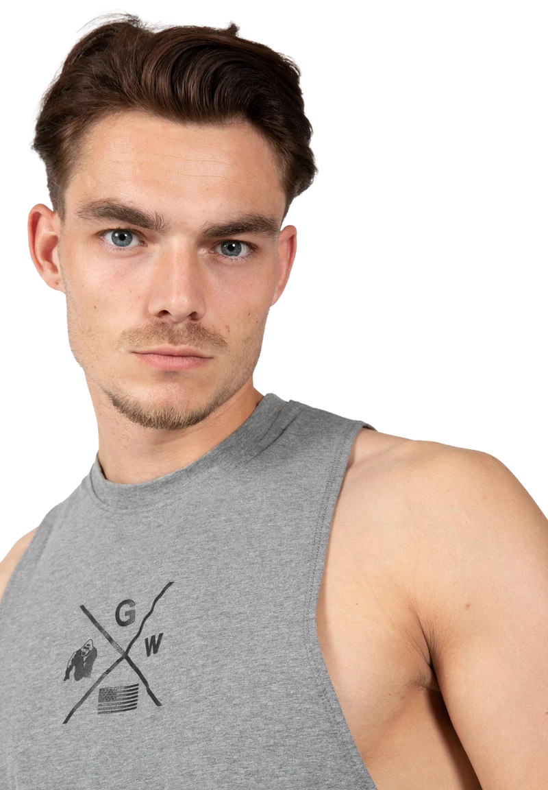 Cisco Drop Armhole Tank Top - Gray/Black