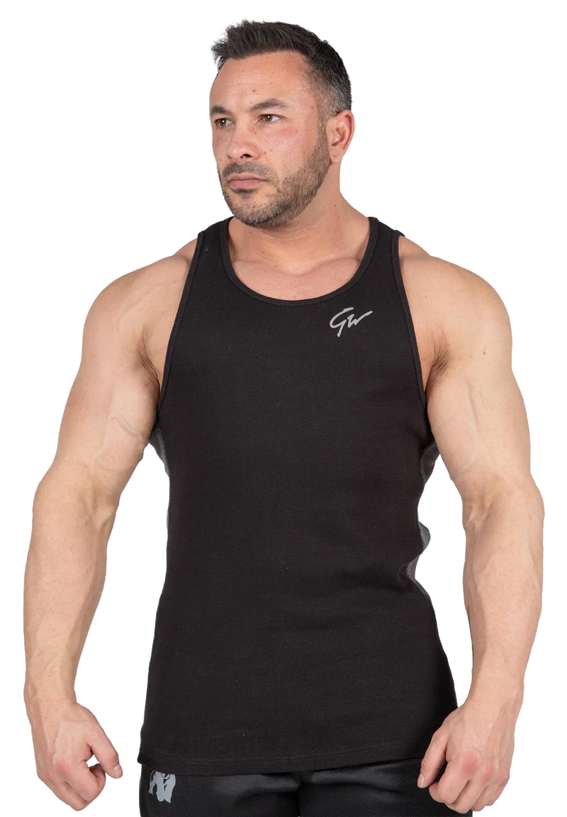 Richmond Rib Tank Top - Black/Gray