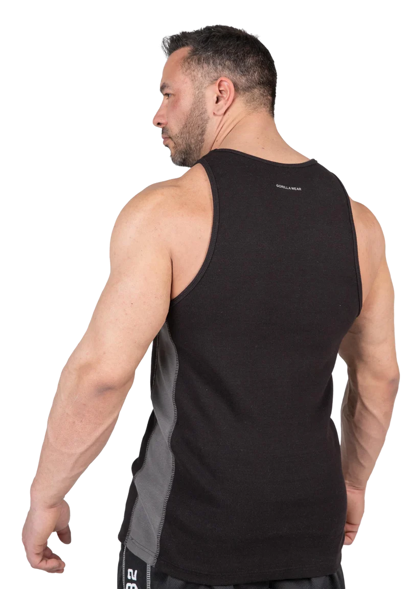 Richmond Rib Tank Top - Black/Gray