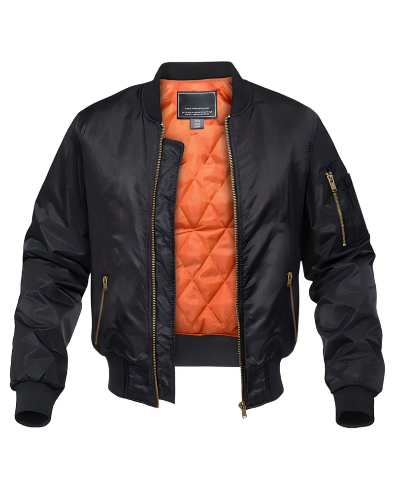 Elegant Padded Bomber Jacket