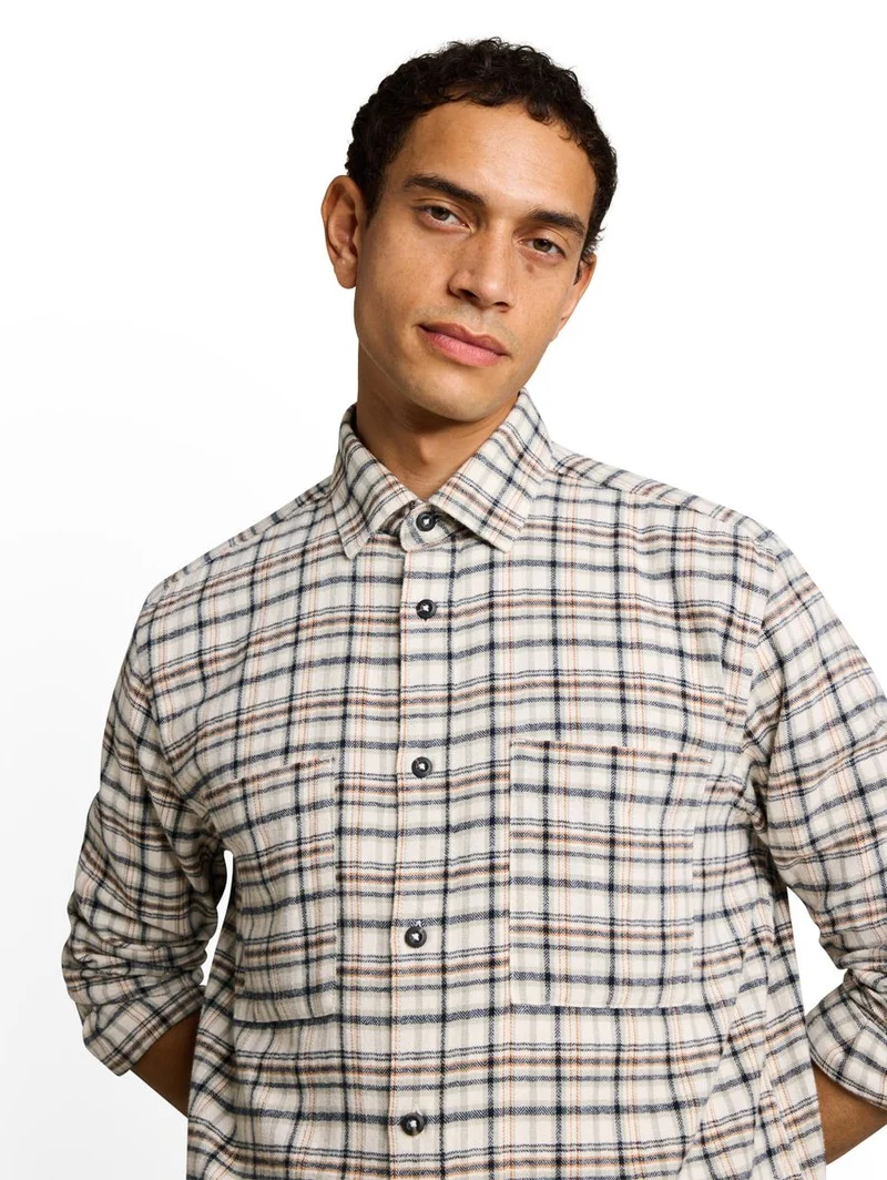 Comfort Fit Flanell-Hemd mit Karomuster