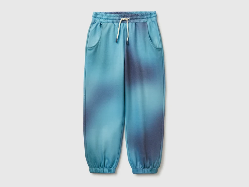 Jogginghose mit verblasstem Print