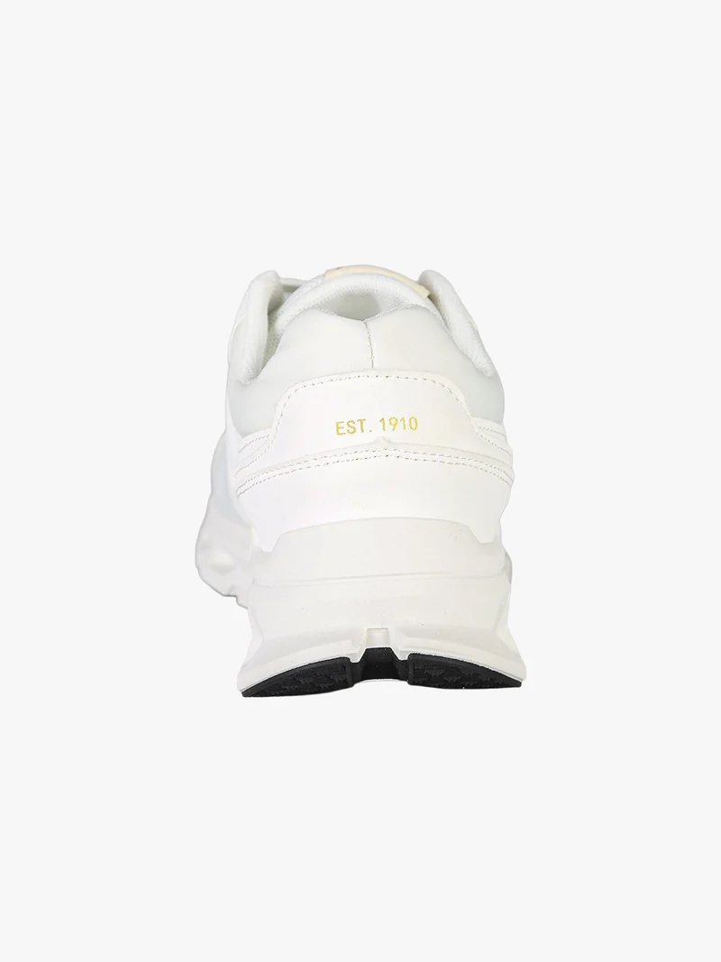 Sneakers sportive da donna con intersuola geometrica - bianco
