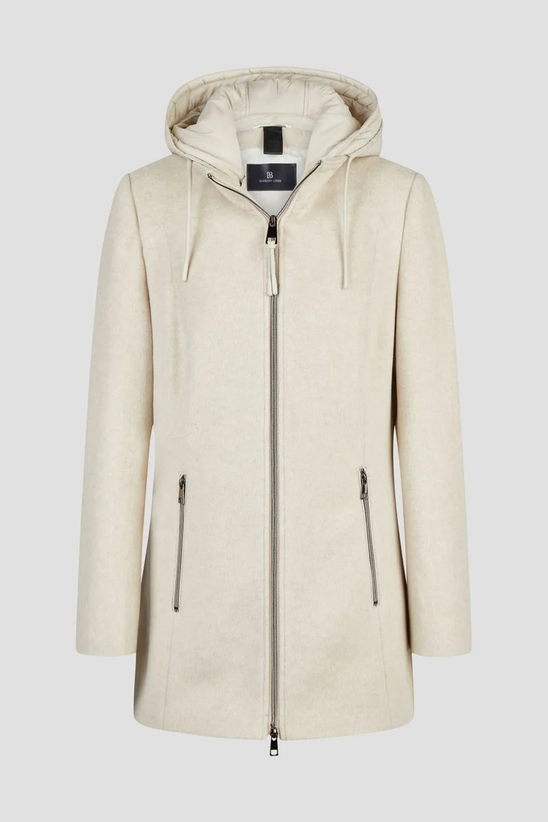 Wolljacke mit Kapuze
