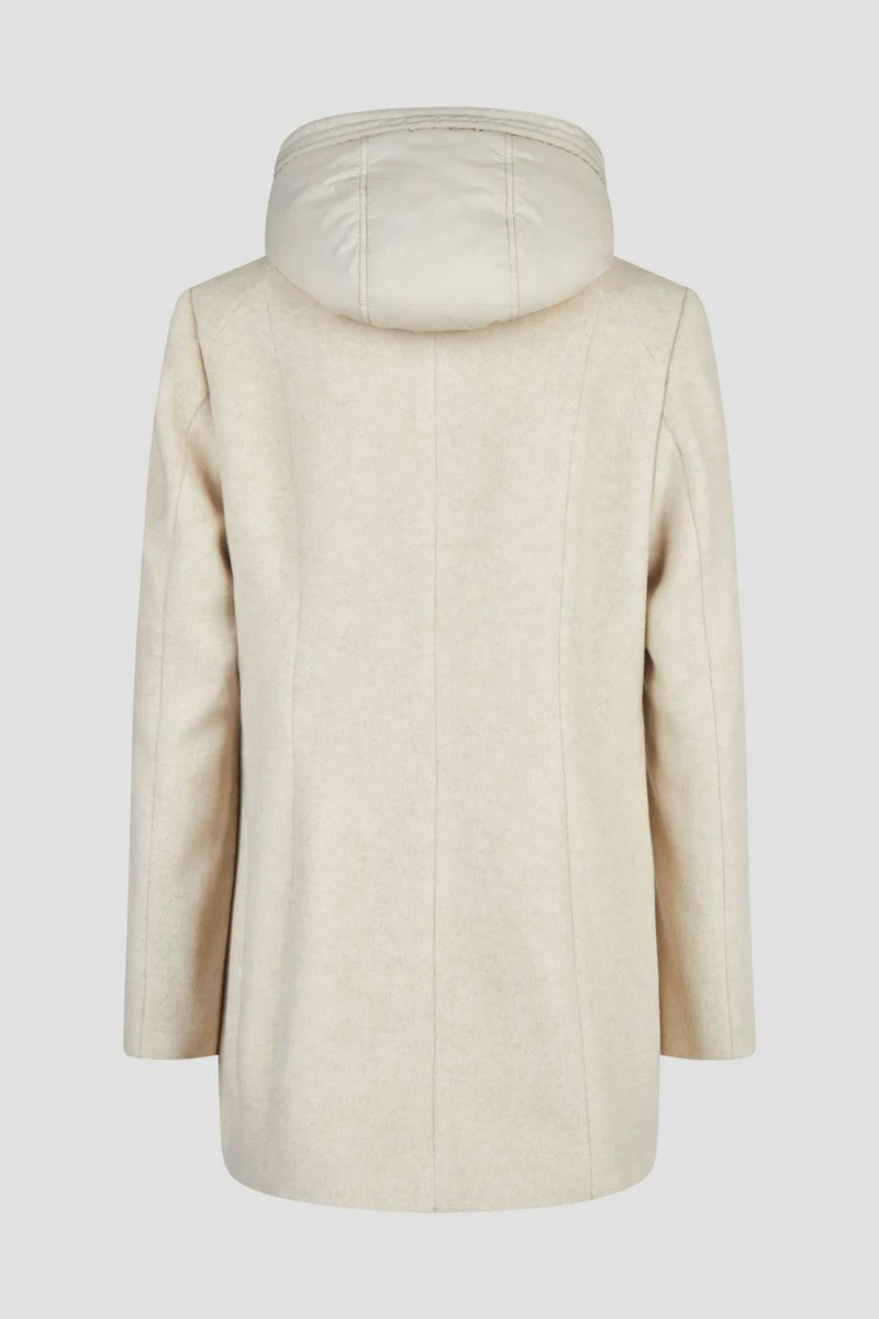 Wolljacke mit Kapuze