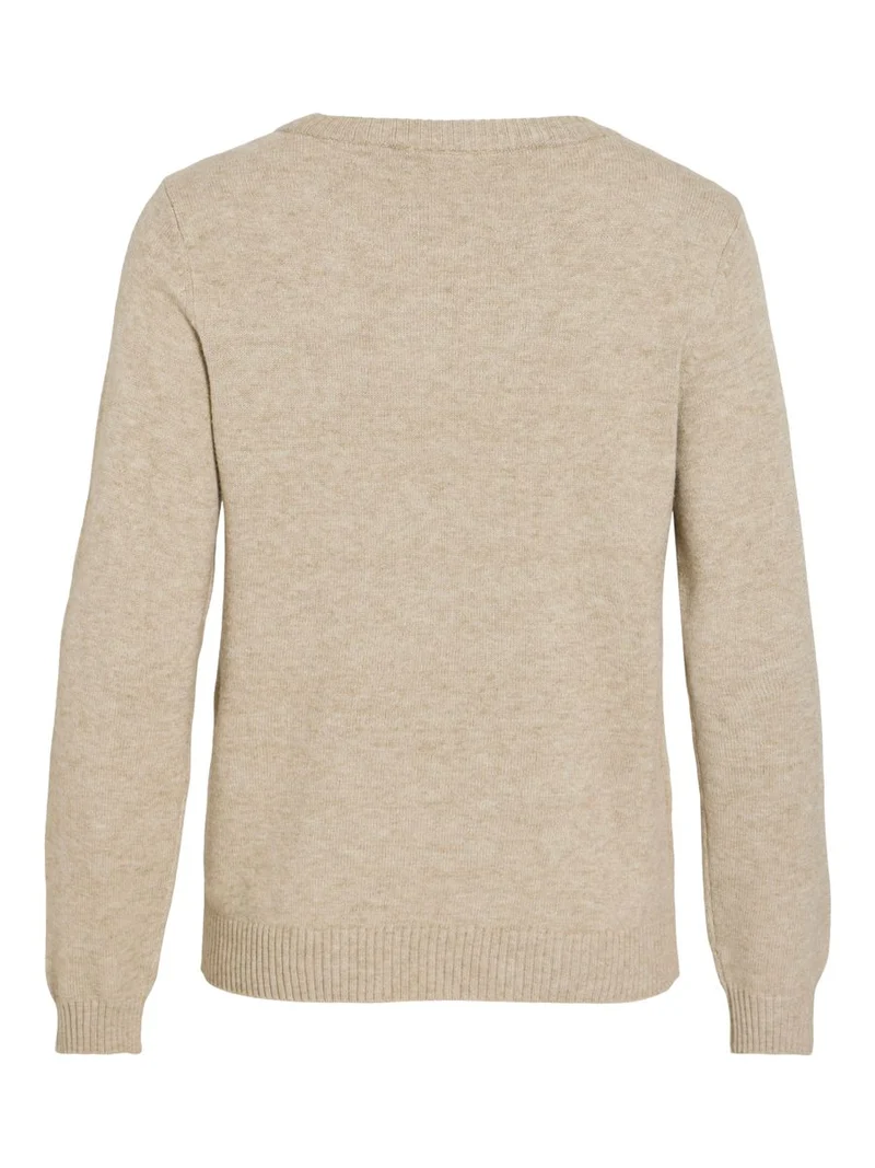 VIRIL O-NECK L/S KNIT TOP - NOOS