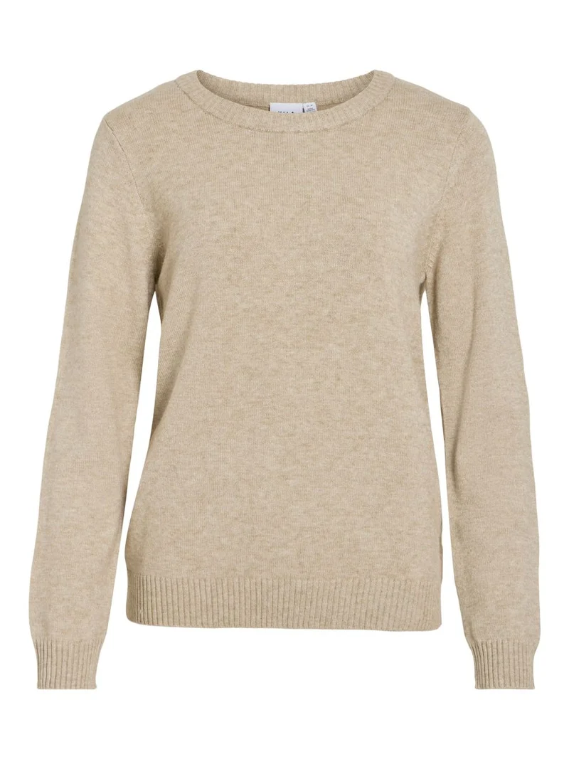 VIRIL O-NECK L/S KNIT TOP - NOOS