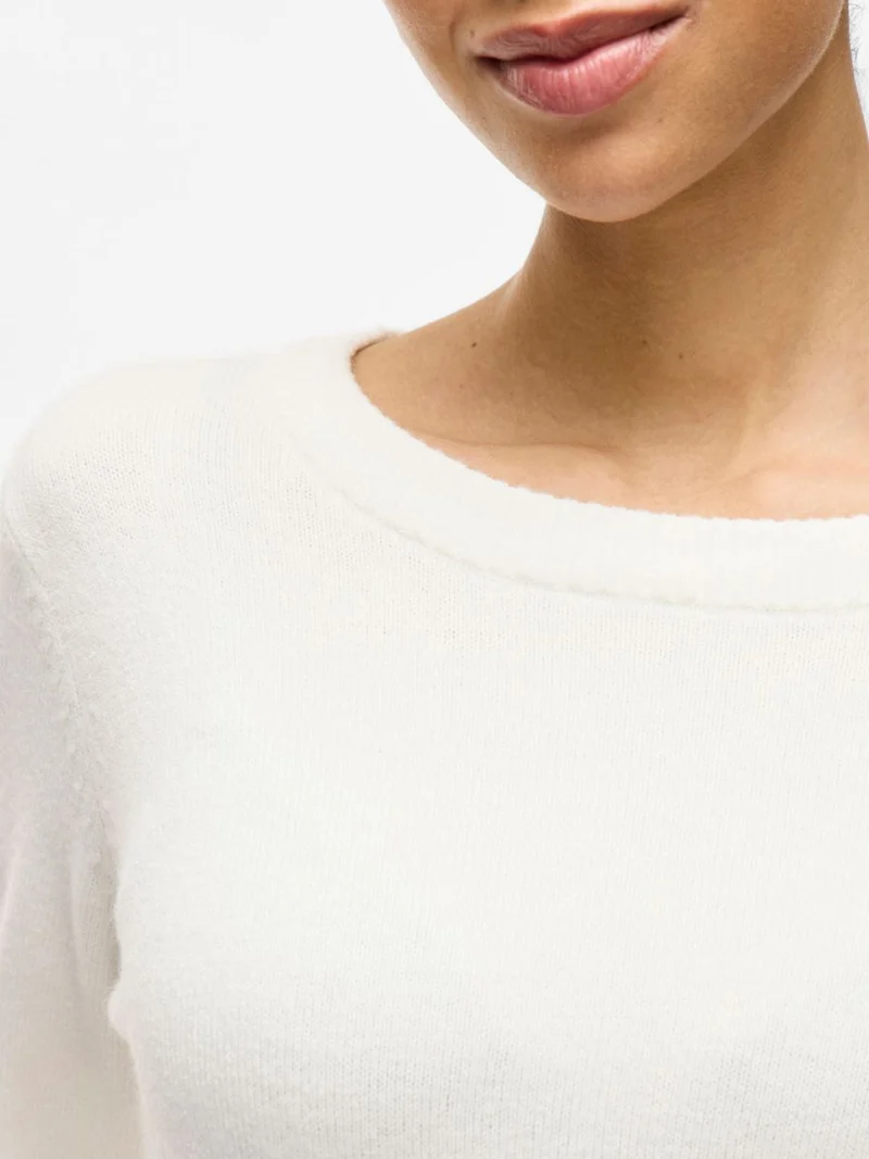 VIRIL O-NECK L/S KNIT TOP - NOOS