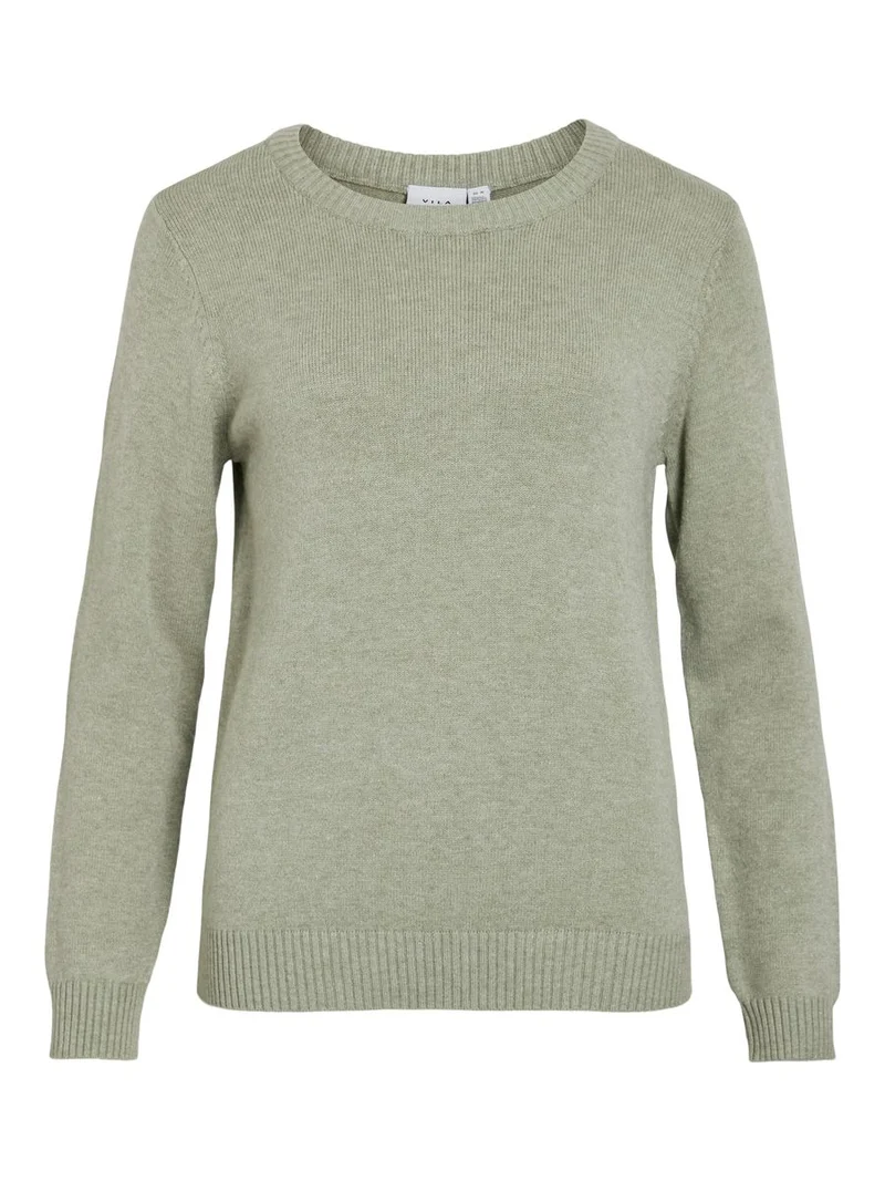 VIRIL O-NECK L/S KNIT TOP - NOOS