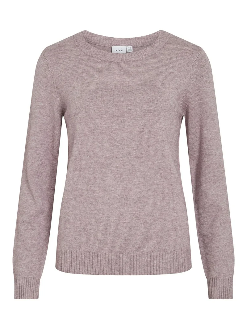 VIRIL O-NECK L/S KNIT TOP - NOOS