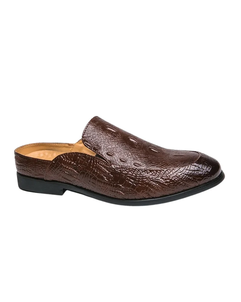 Elegant Crocodile Print Dress Shoes