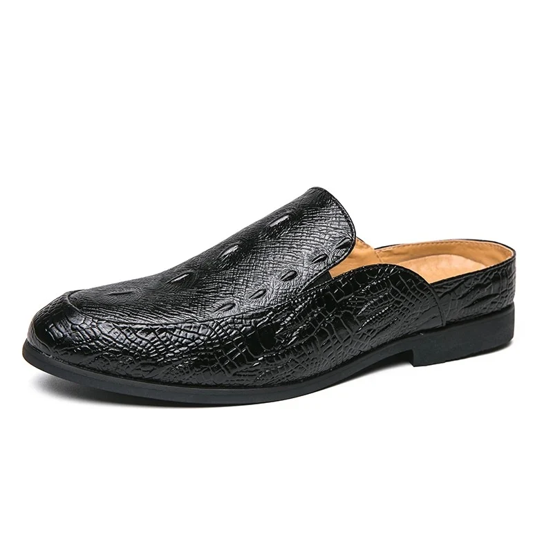 Elegant Crocodile Print Dress Shoes