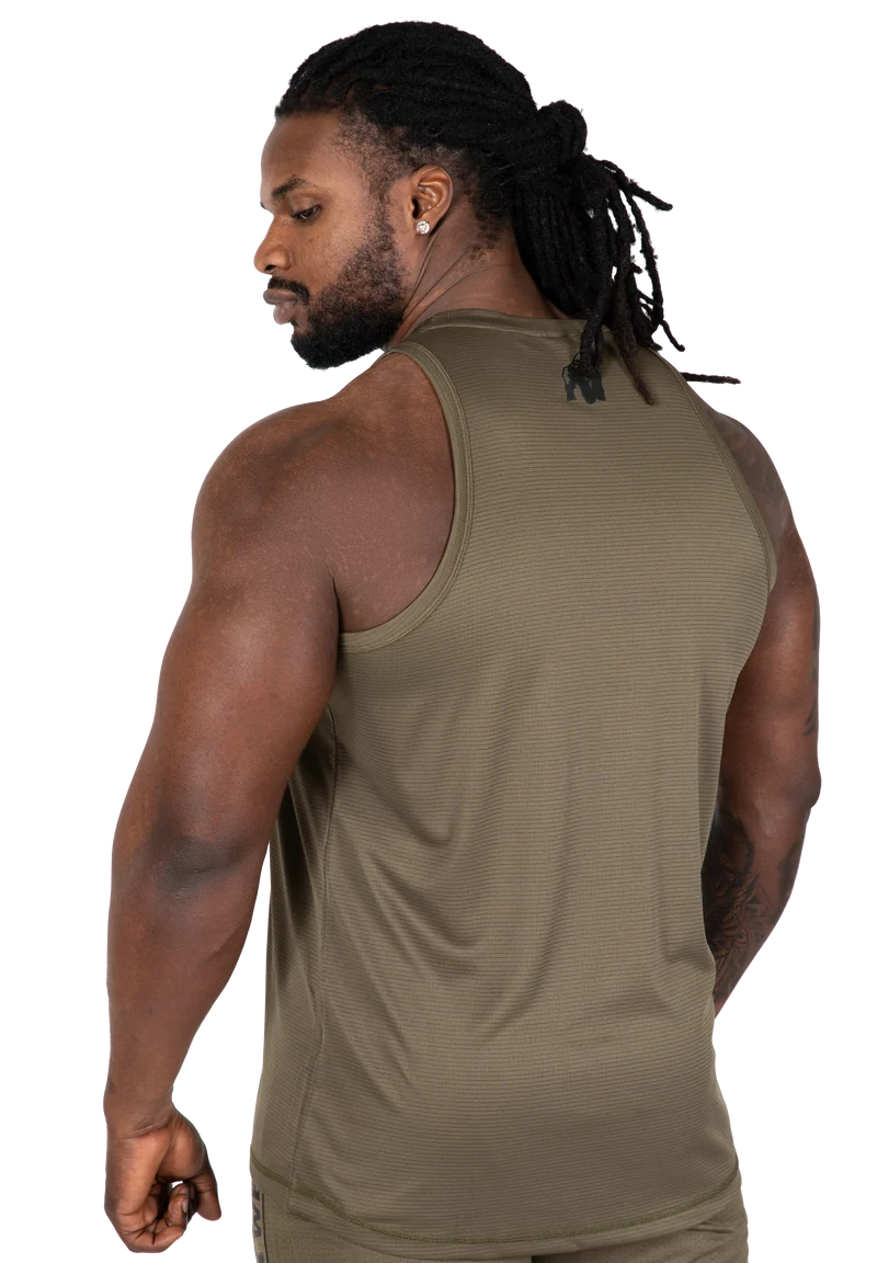 Branson Tank Top - Army Green/Black