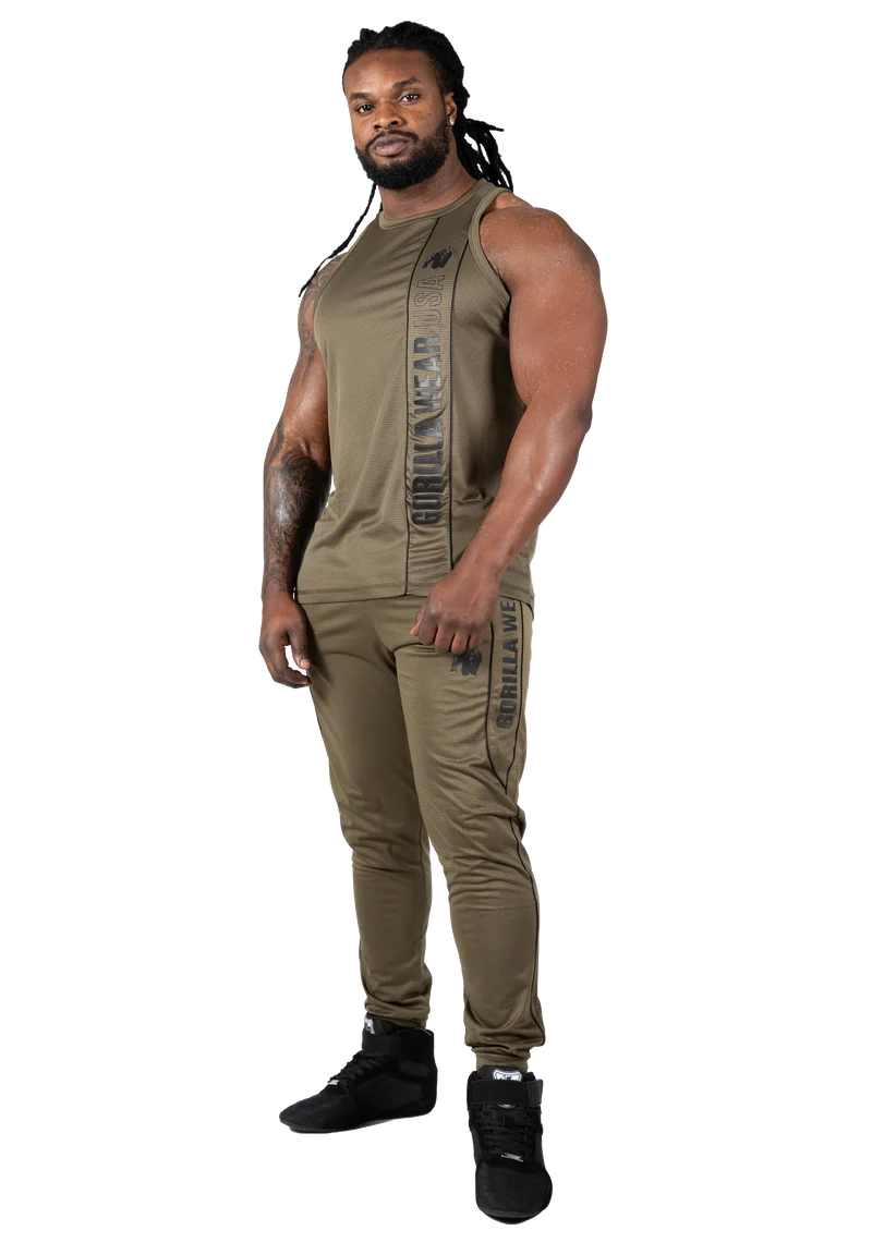 Branson Tank Top - Army Green/Black
