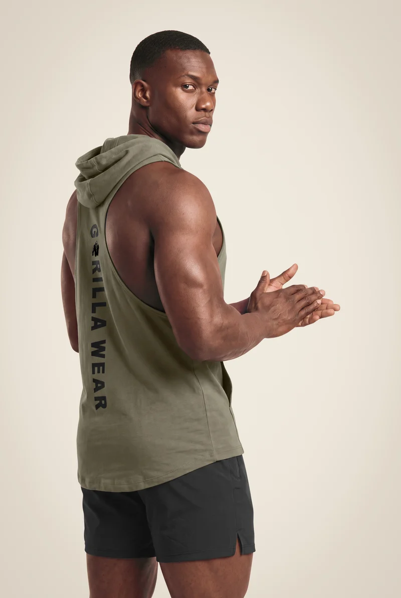 Lawrence Hooded Tank Top - Army Green