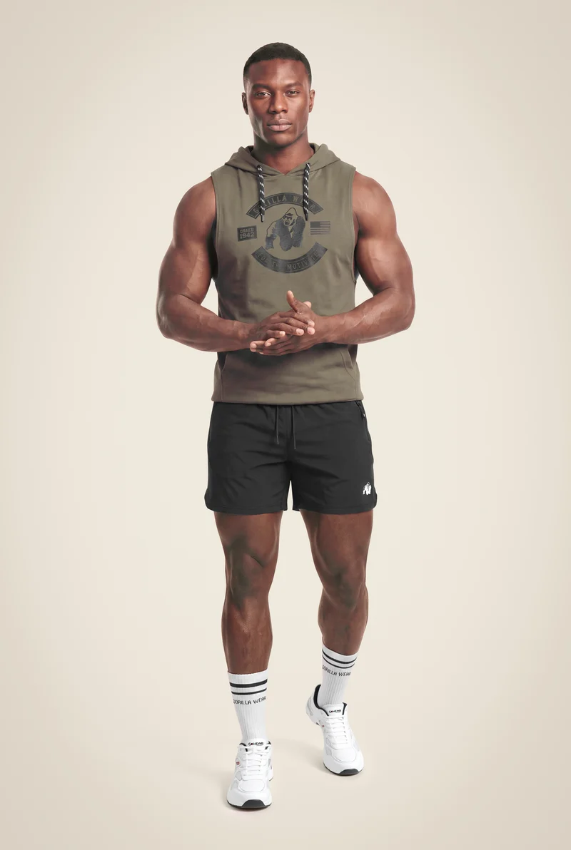 Lawrence Hooded Tank Top - Army Green