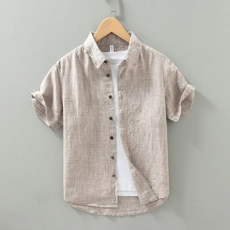 Short Sleeved Linen Shirt