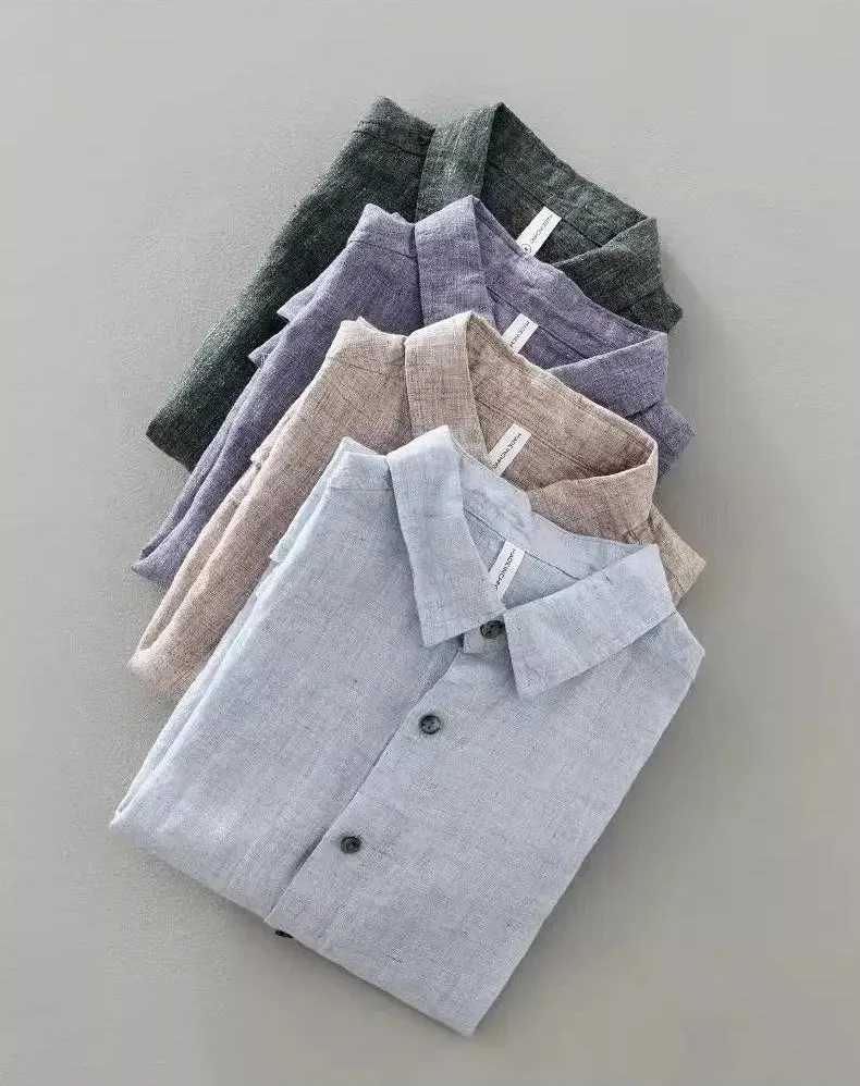 Short Sleeved Linen Shirt