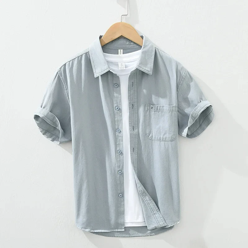 Short Sleeved Cotton Shirt