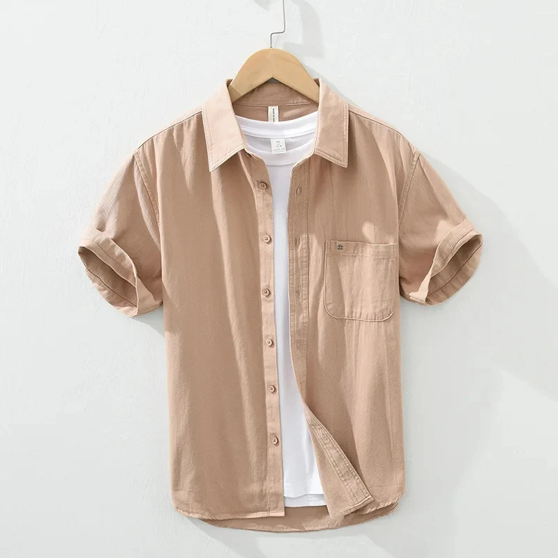 Short Sleeved Cotton Shirt