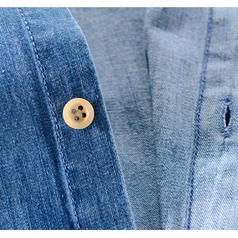 Short Sleeved Denim Shirt