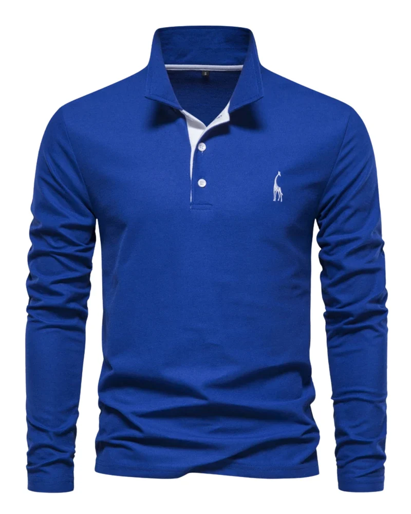 Casual Long Sleeved Polo Shirt
