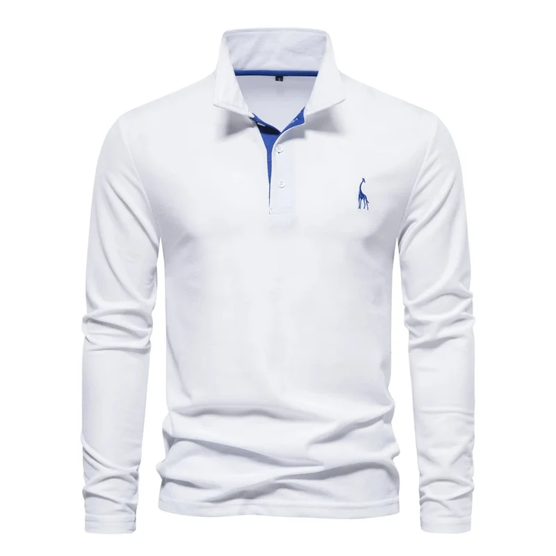 Casual Long Sleeved Polo Shirt