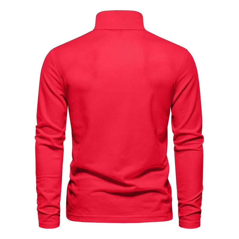 Casual Long Sleeved Polo Shirt