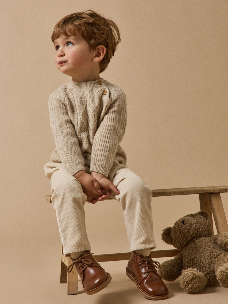 Babystiefelchen, Leder, verziert