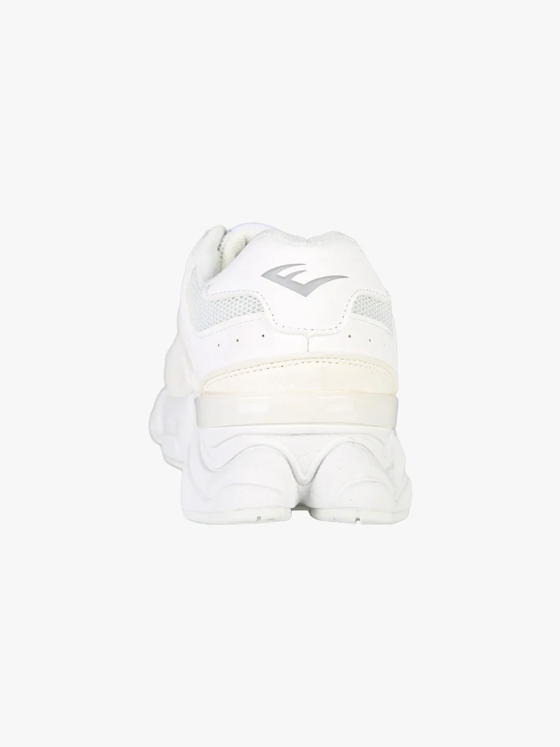 Sneakers donna sportive con suola alta - bianco