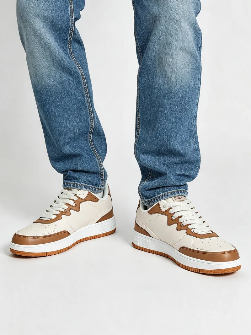 Sneakers stringate da uomo - multicolore