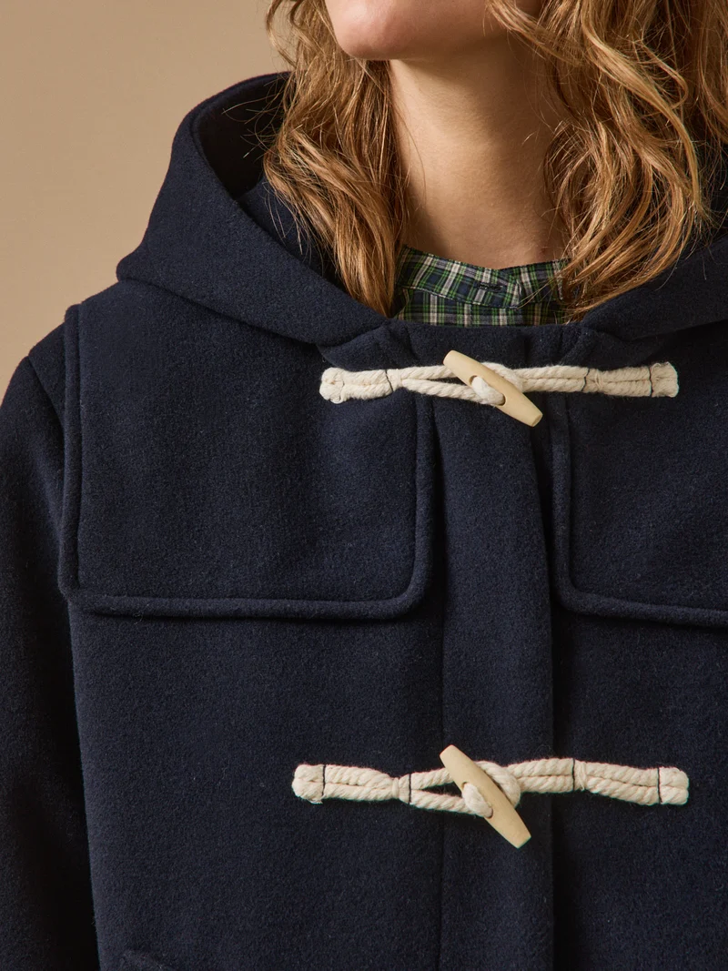 Kurze Damen-Cabanjacke aus Wolltuch