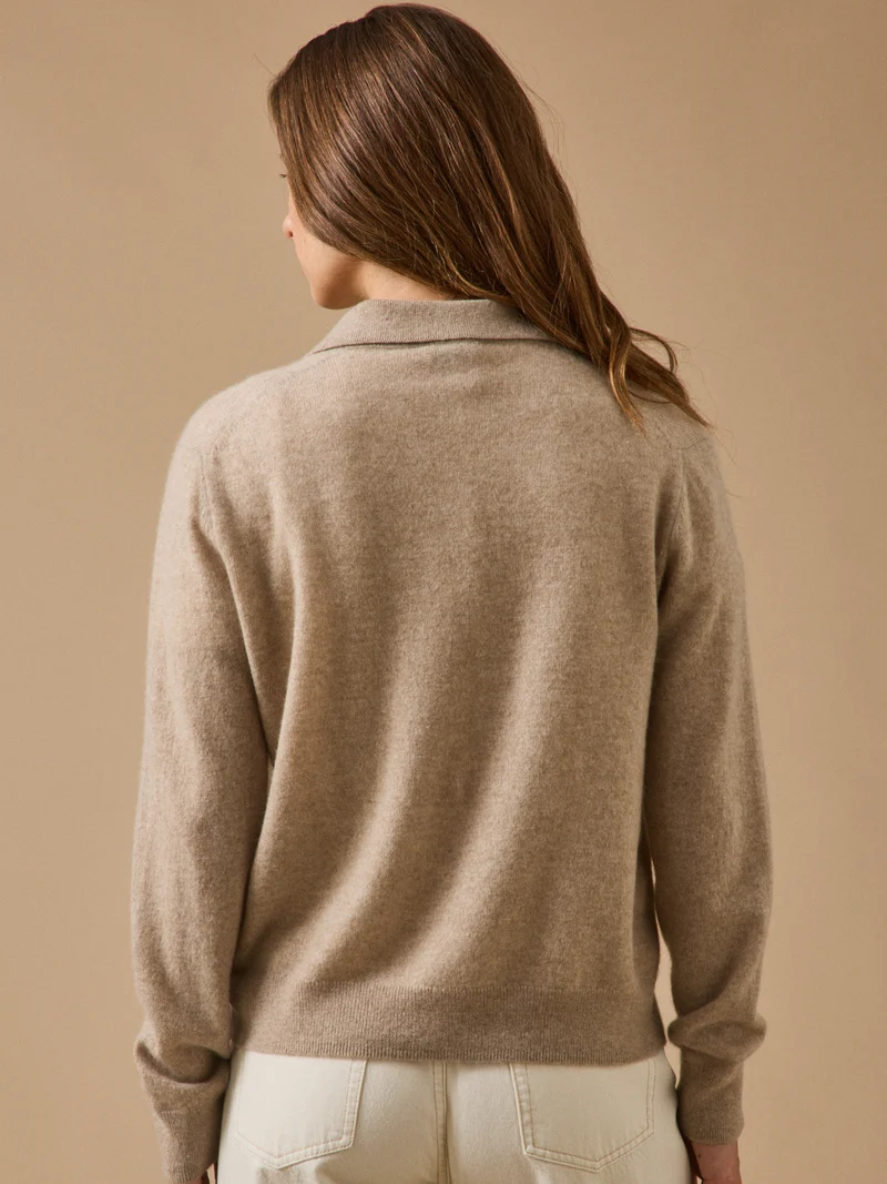 Damenpullover mit Polokragen - Cashmere-Kollektion