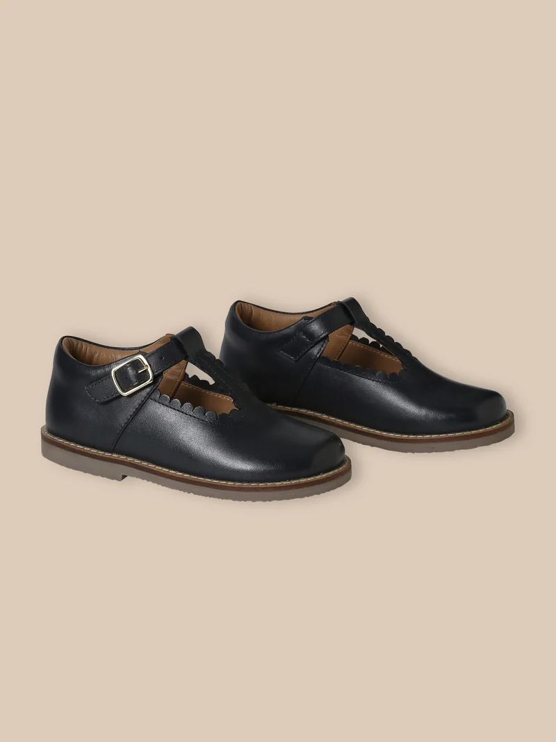 Mädchen-Riemchenschuhe aus Leder