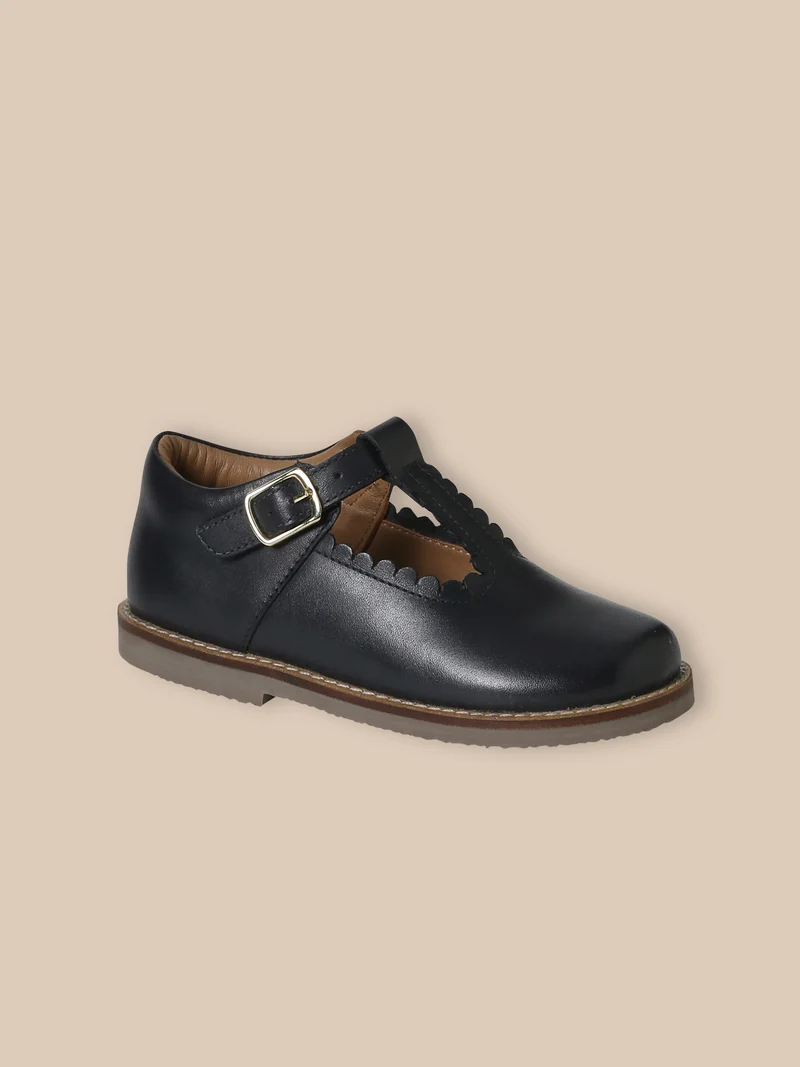 Mädchen-Riemchenschuhe aus Leder