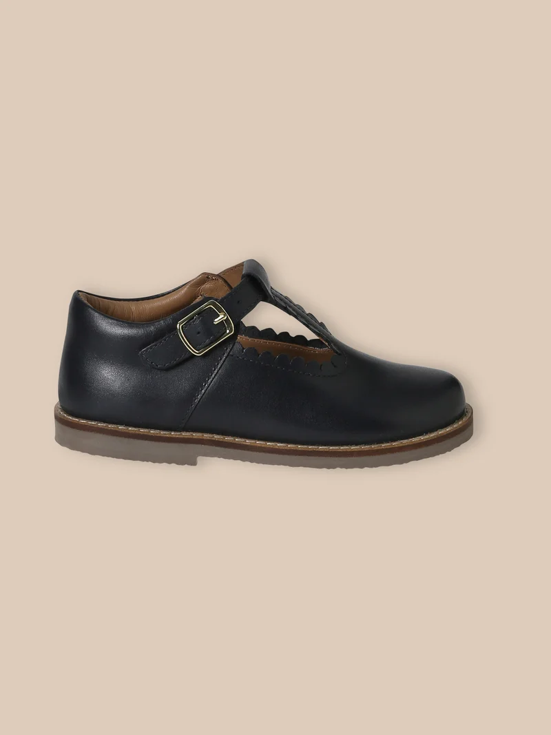 Mädchen-Riemchenschuhe aus Leder