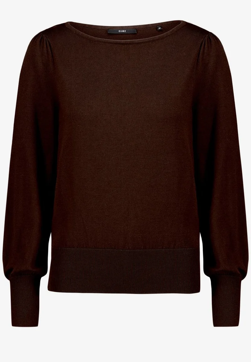 Feinstrickpullover mit U-Boot Ausschnitt