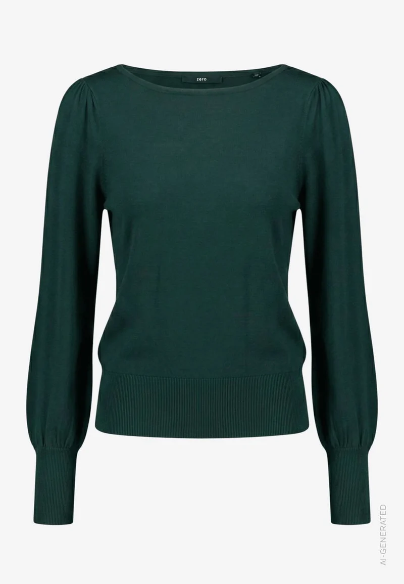 Feinstrickpullover mit U-Boot Ausschnitt