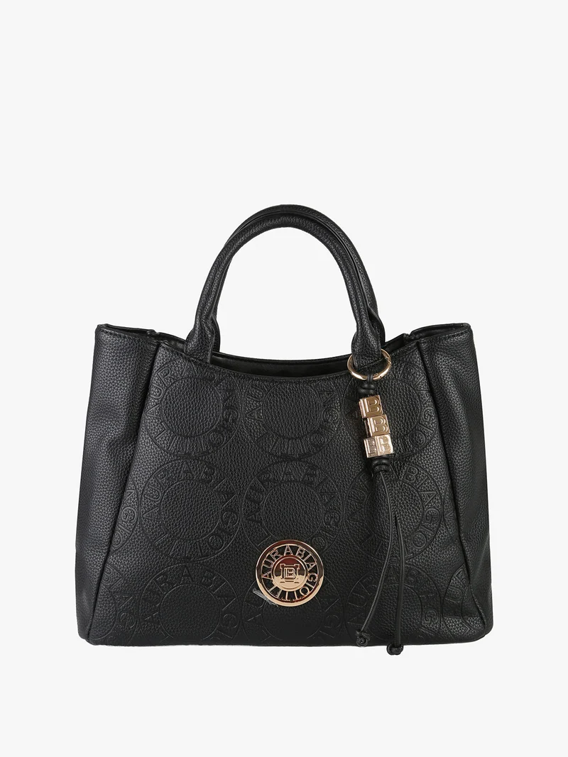 Borsa a mano da donna in ecopelle - nero